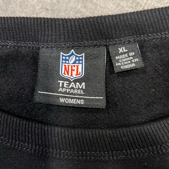 Women's G-III Sports Carl Banks Black Jacksonville Jaguars Bling Sweatshirt XL - Picture 5 of 6